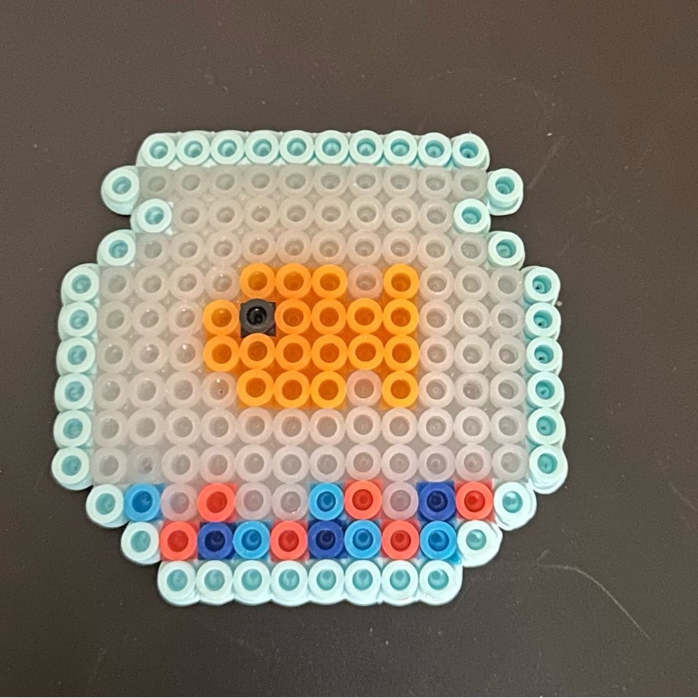 Fish tank Perler bead magent